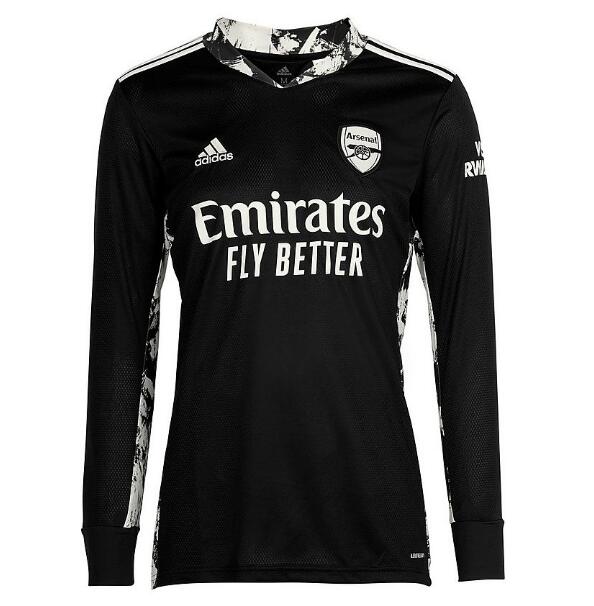 Arsenal Long Sleeve Goalkeeper Black Soccer Jersey Shirt 2020/21